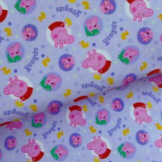 Pink Piggie 026 Canvas Fabric Sheet