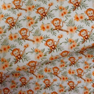 Monkey 001 Canvas Fabric Sheet