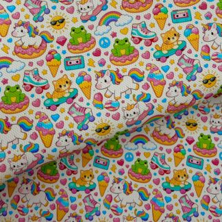 Summer Cuties 001 Canvas Fabric Sheet