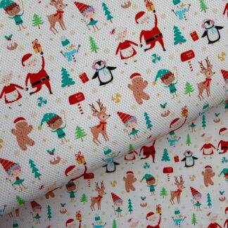 Christmas 001 Canvas Fabric Sheet