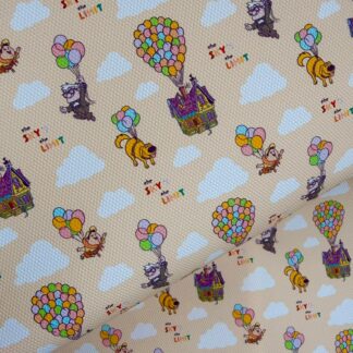 Balloon House 002 Canvas Fabric Sheet