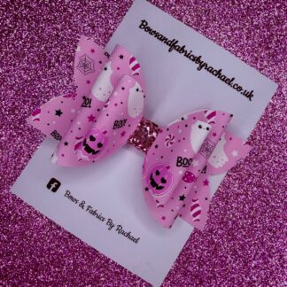 Pink Halloween 001 Hair Bow