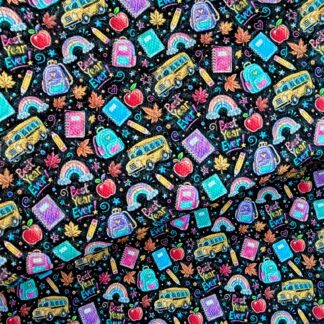 School 012 Canvas Fabric Sheet