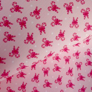 Pink Christmas 007 Canvas Fabric Sheet