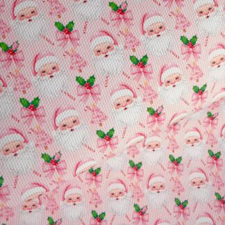 Pink Christmas 009 Canvas Fabric Sheet