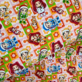 K Pop Christmas 011 Canvas Fabric Sheet