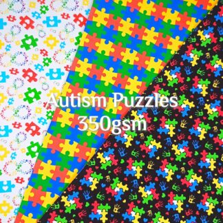 Autism Puzzle Canvas Sheet Bundle