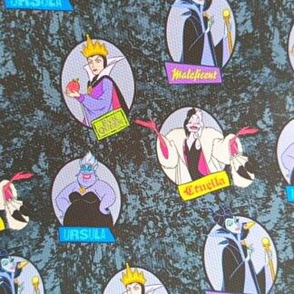 Disney Villains 004 Canvas Fabric Sheet