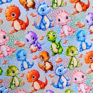 Dinos 017 Canvas Fabric Sheet