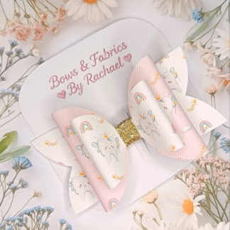 Tooth Fairy Two Colour Hair Bow