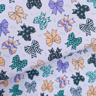 Halloween Bows 001 Canvas Fabric Sheet