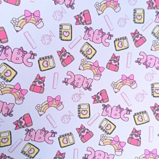 School 003 Canvas Fabric Sheet