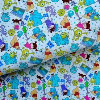 Monsters 002 Canvas Fabric Sheet