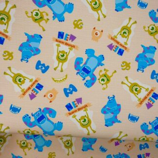 Monsters 007 Canvas Fabric Sheet