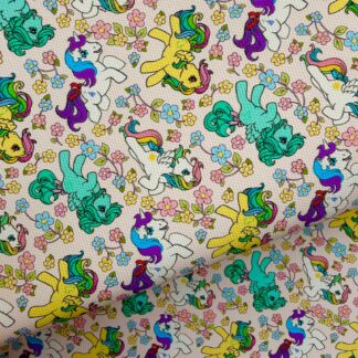 Pony Friends 008 Canvas Fabric Sheet
