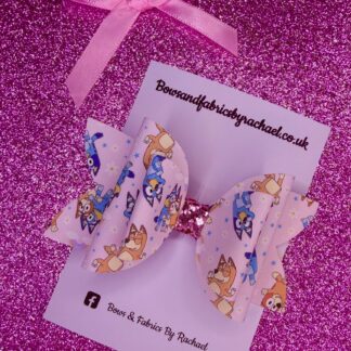 Blue Dog 022 Hair Bow
