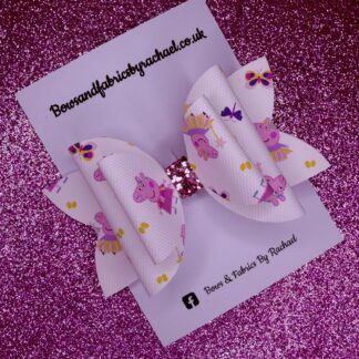 Pink Piggie 002 Hair Bow