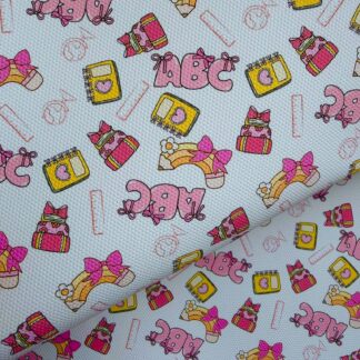 School 003 Canvas Fabric Sheet
