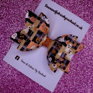 Floral Halloween 003 Hair Bow