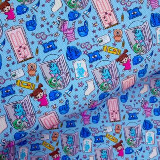 Monsters 023 Canvas Fabric Sheet