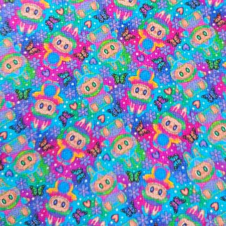 Fuzzy Monsters 014 Canvas Fabric Sheet