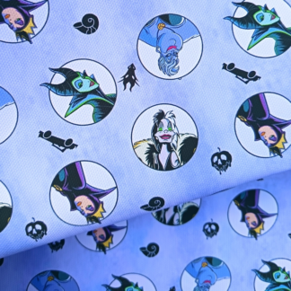 Disney Villains 010 Canvas Fabric Sheet