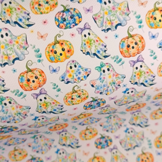 Cute Ghosts 008 Canvas Fabric Sheet