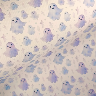 Cute Ghosts 003 Canvas Fabric Sheet