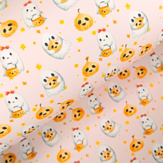 Cute Ghosts 005 Canvas Fabric Sheet