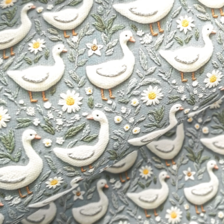 Ducks 002 Canvas Fabric Sheet