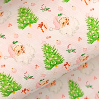 Pretty Christmas 001 Canvas Fabric Sheet