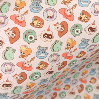 Pixar Movies 029 Canvas Fabric Sheet