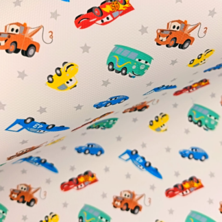 Cars 002 Canvas Fabric Sheet