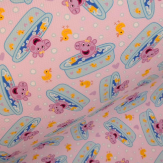 Pink Piggie 030 Canvas Fabric Sheet