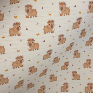 Capybara 001 Canvas Fabric Sheet