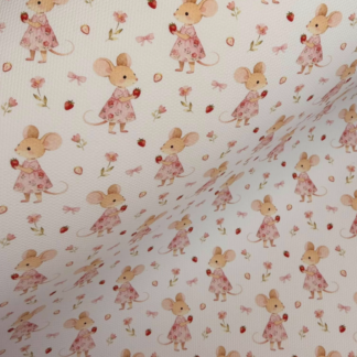 Cute Mouse 001 Canvas Fabric Sheet
