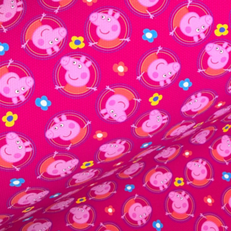 Pink Piggie 032 Canvas Fabric Sheet