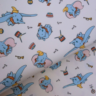 Disney Elephant 012 Canvas Fabric Sheet