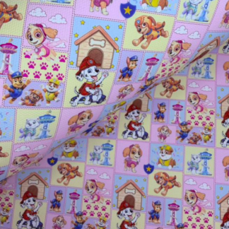 Rescue Pups 006 Canvas Fabric Sheet