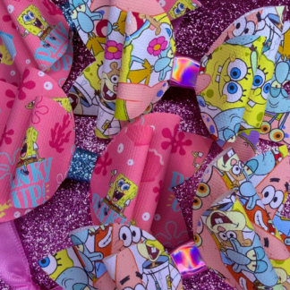 Sponge Dude Hair Bow 4 Pack