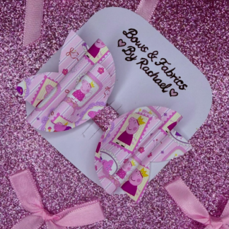 Pink Piggie 029 Hair Bow