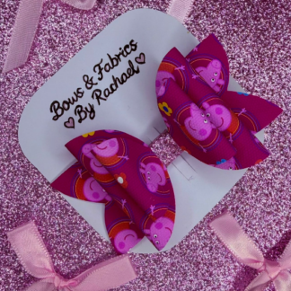 Pink Piggie 032 Hair Bow