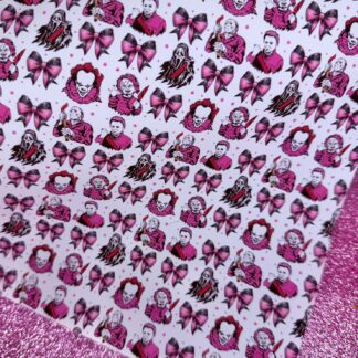 Horror Icons 001 Canvas Fabric Sheet