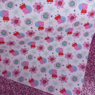 Pink Piggie 019 Canvas Fabric Sheet