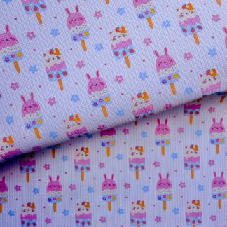 Cute Popsicles 001 Canvas Fabric Sheet