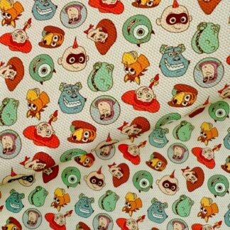 Pixar Movies 029 Canvas Fabric Sheet