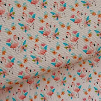 Flamingo 001 Canvas Fabric Sheet