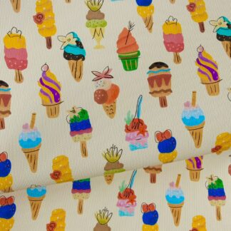 Princess Ice Creams 001 Canvas Fabric Sheet