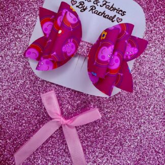 Pink Piggie 032 Hair Bow