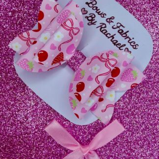 Strawberry Bow 002 Hair Bow